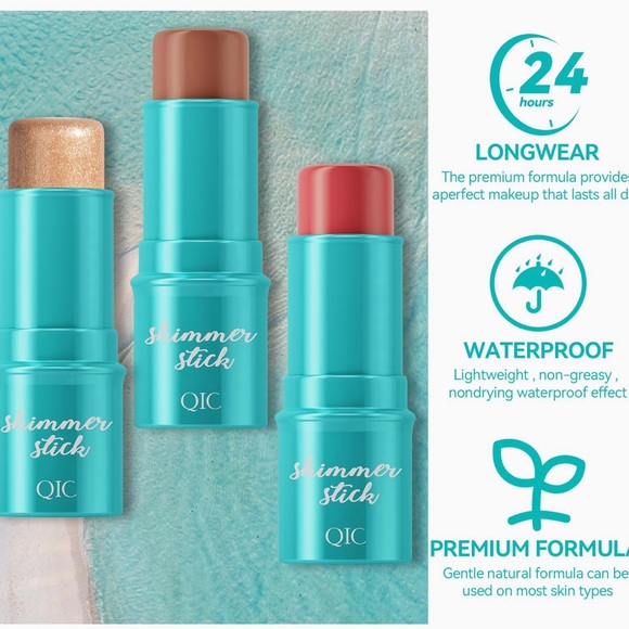 Cream Contour Stick Makeup (#1,5,7）3 piece set with brush - Picture 4 of 6